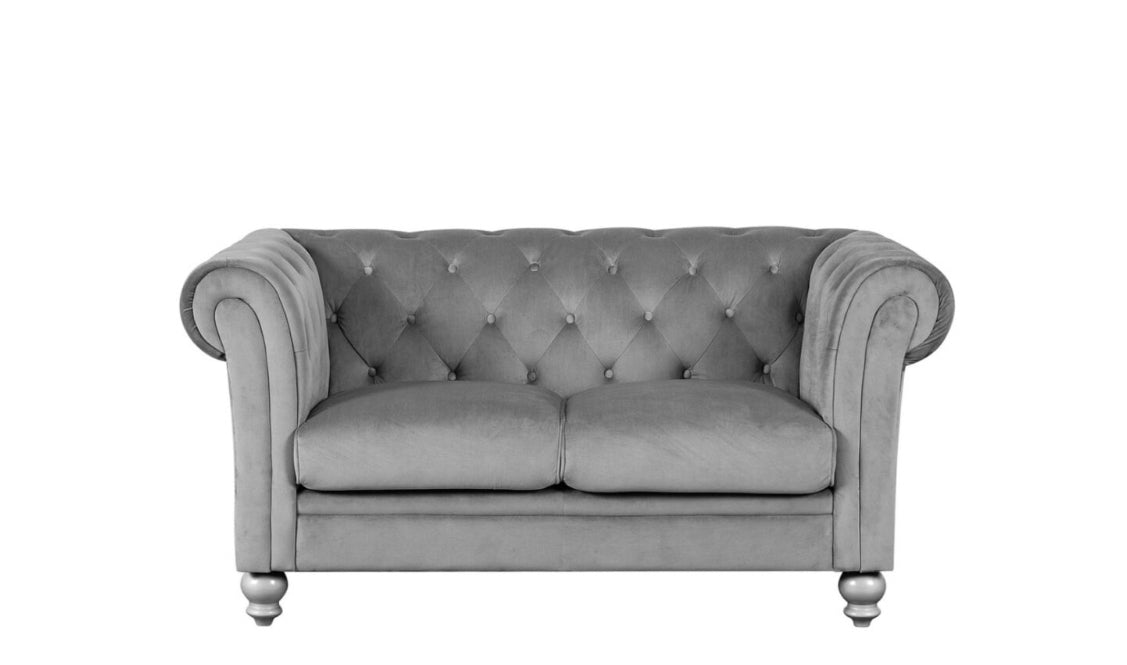 LYA 3+2 FABRIC PLUSH VELVET – GREY