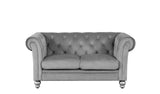 LYA 3+2 FABRIC PLUSH VELVET – GREY