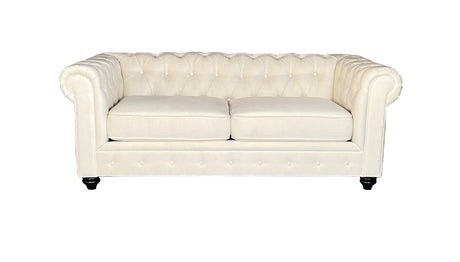 CHESTERFIELD SOFA 3+2 FABRIC – CREAM