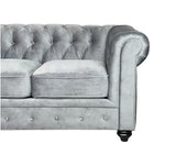 CHESTERFIELD SOFA 3+2 FABRIC – GREY