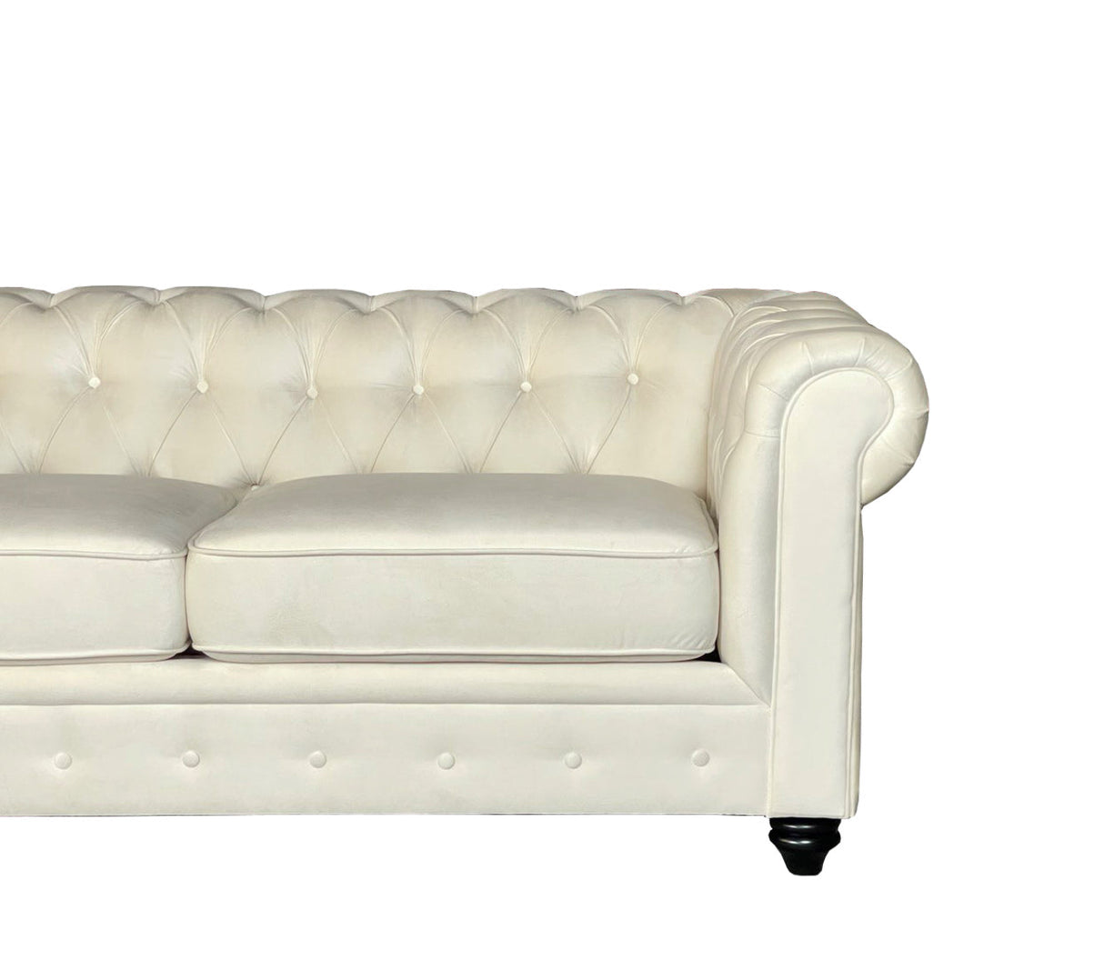 CHESTERFIELD SOFA 3+2 FABRIC – CREAM