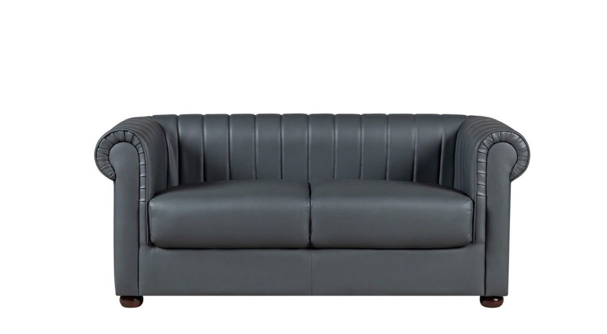 IYO CHESTERFIELD 3+2 BONDED LEATHER – GREY