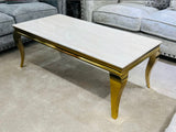 Louise Cream Gold Coffee Table
