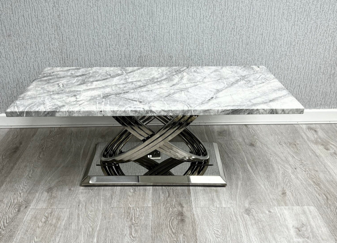 Elina Light Grey Marble Coffee Table