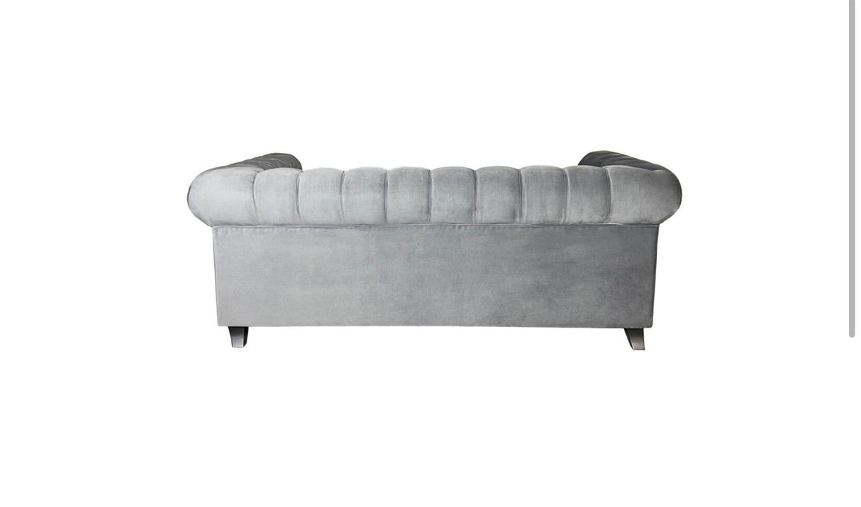 CHESTERFIELD SOFA 3+2 FABRIC – GREY