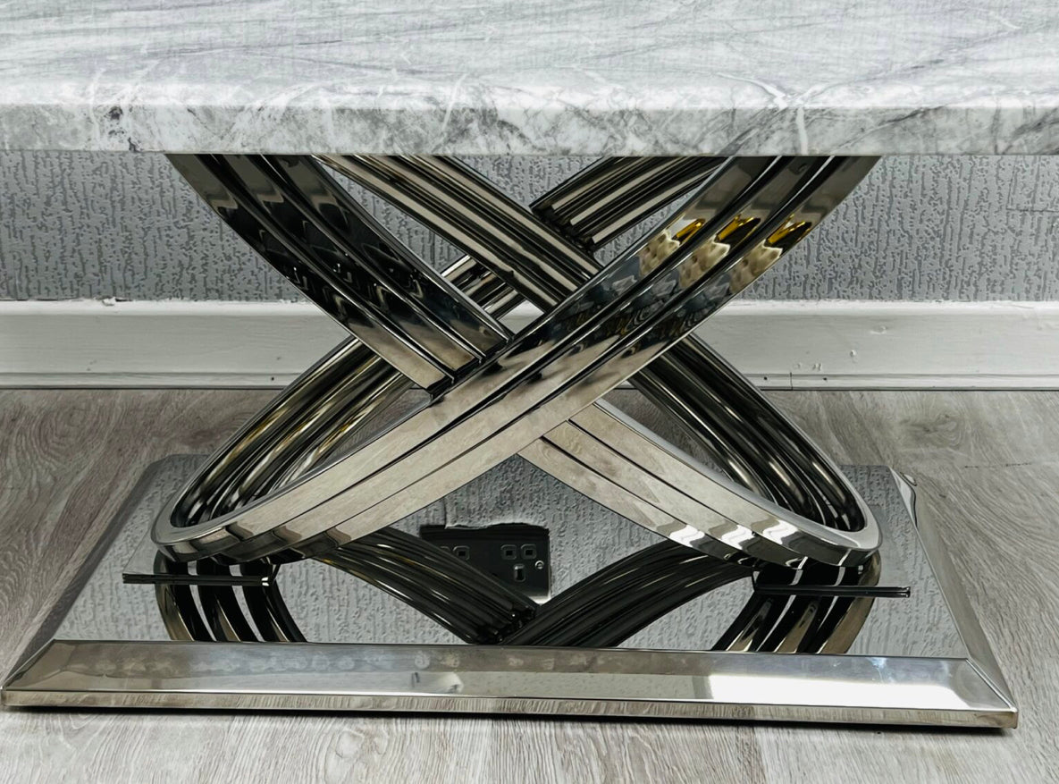 Elina Light Grey Marble Coffee Table