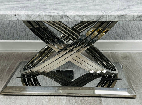 Elina Light Grey Marble Coffee Table