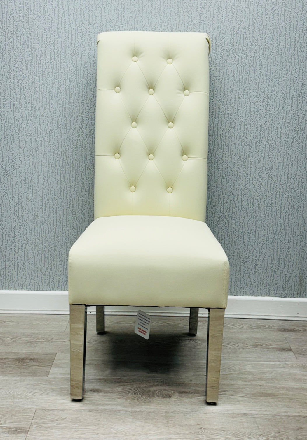 Sofia Dining Chair Pu Leather Lion Knocker
