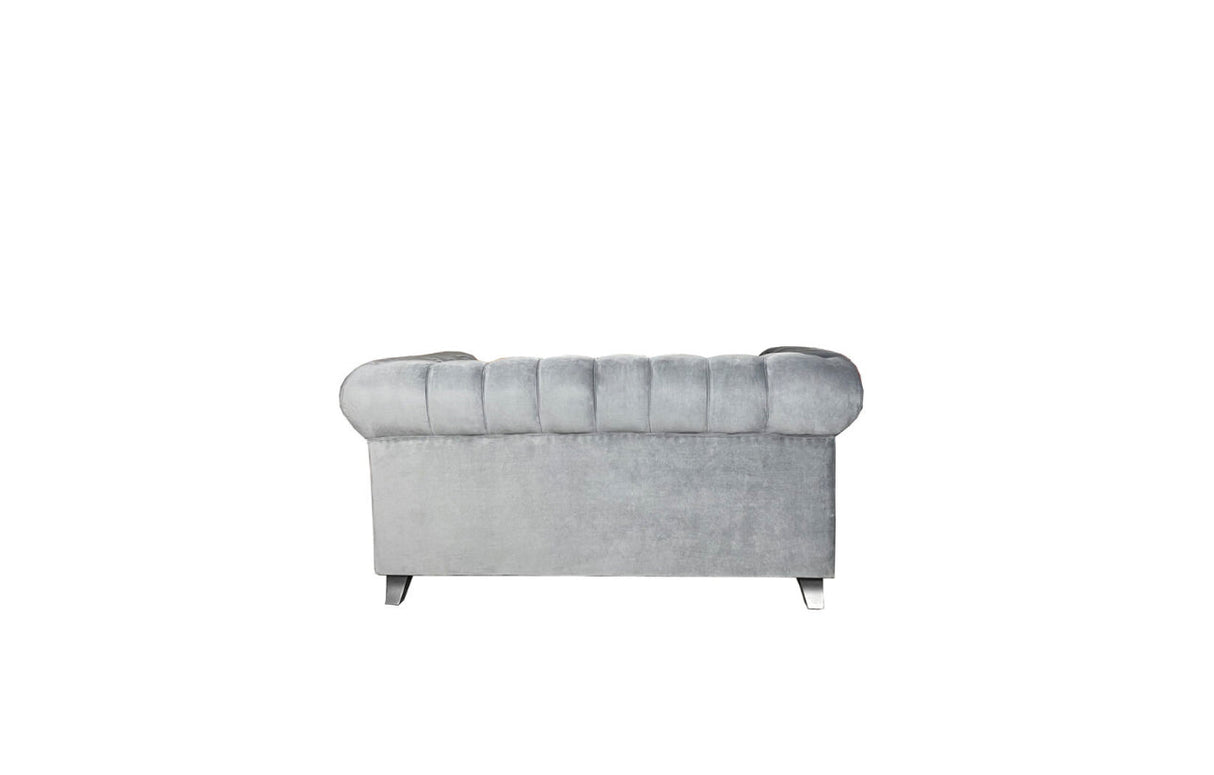 CHESTERFIELD SOFA 3+2 FABRIC – GREY