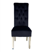 1M Square Dining Table + 4 Valentino Dining chairs Lion Knocker