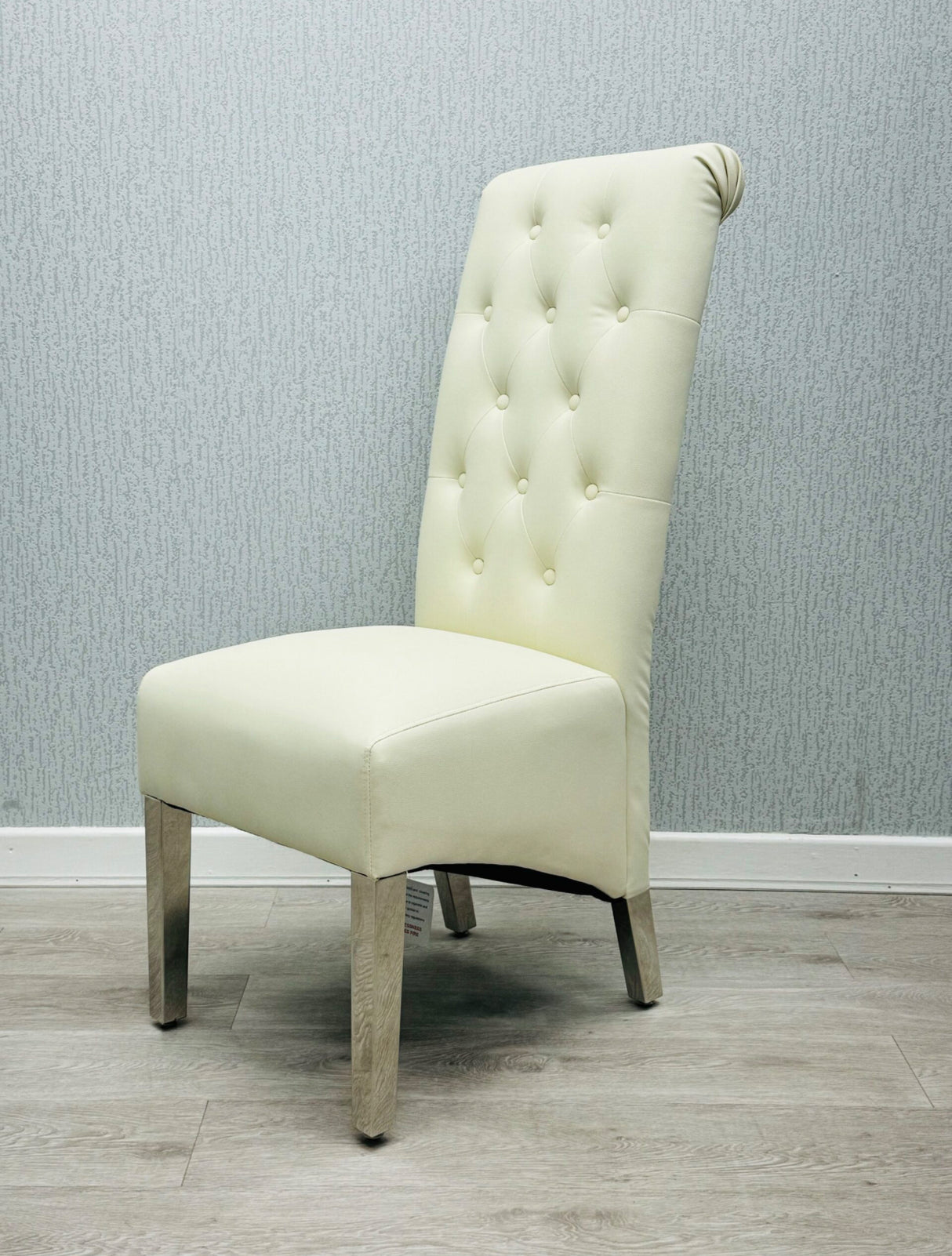 Sofia Dining Chair Pu Leather Lion Knocker