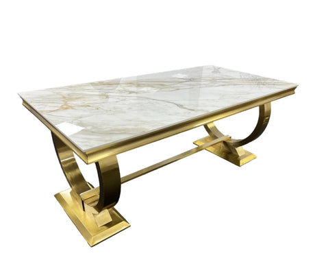 Chelsea 1.8M Gold Dining Table