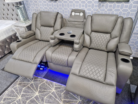 Roma Electric Recliner 3 Seater sofa +  Electric Recliner 2 Seater Genuine Leather