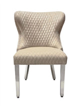 1M Square Dining Table + 4 Valentino Dining chairs Lion Knocker