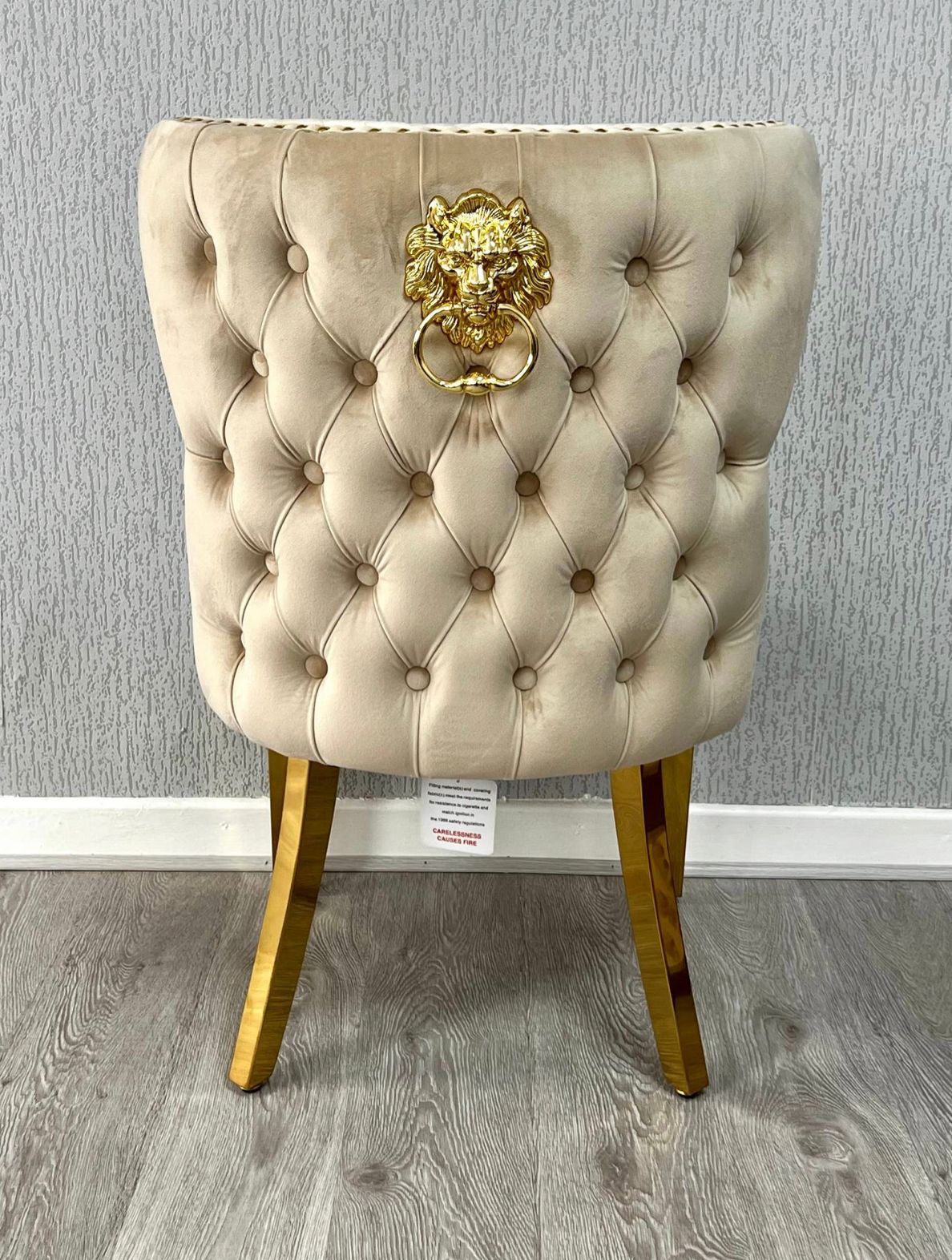 2M Monaco Gold Dining Table