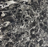 1.3M LoWhite Round Marble Dining Table With 4 Valentino Dark Grey Lion Knocker Chairs