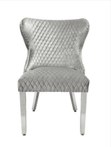 Louise Marble Dining Table With Valentino Lion Knocker Dining Chairs