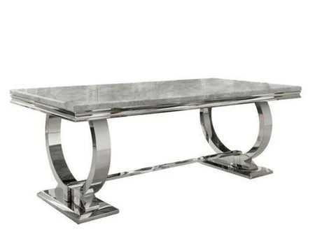 Arianna Marble Dining Table Black With 4 Valentino Black Lion Knocker Chairs