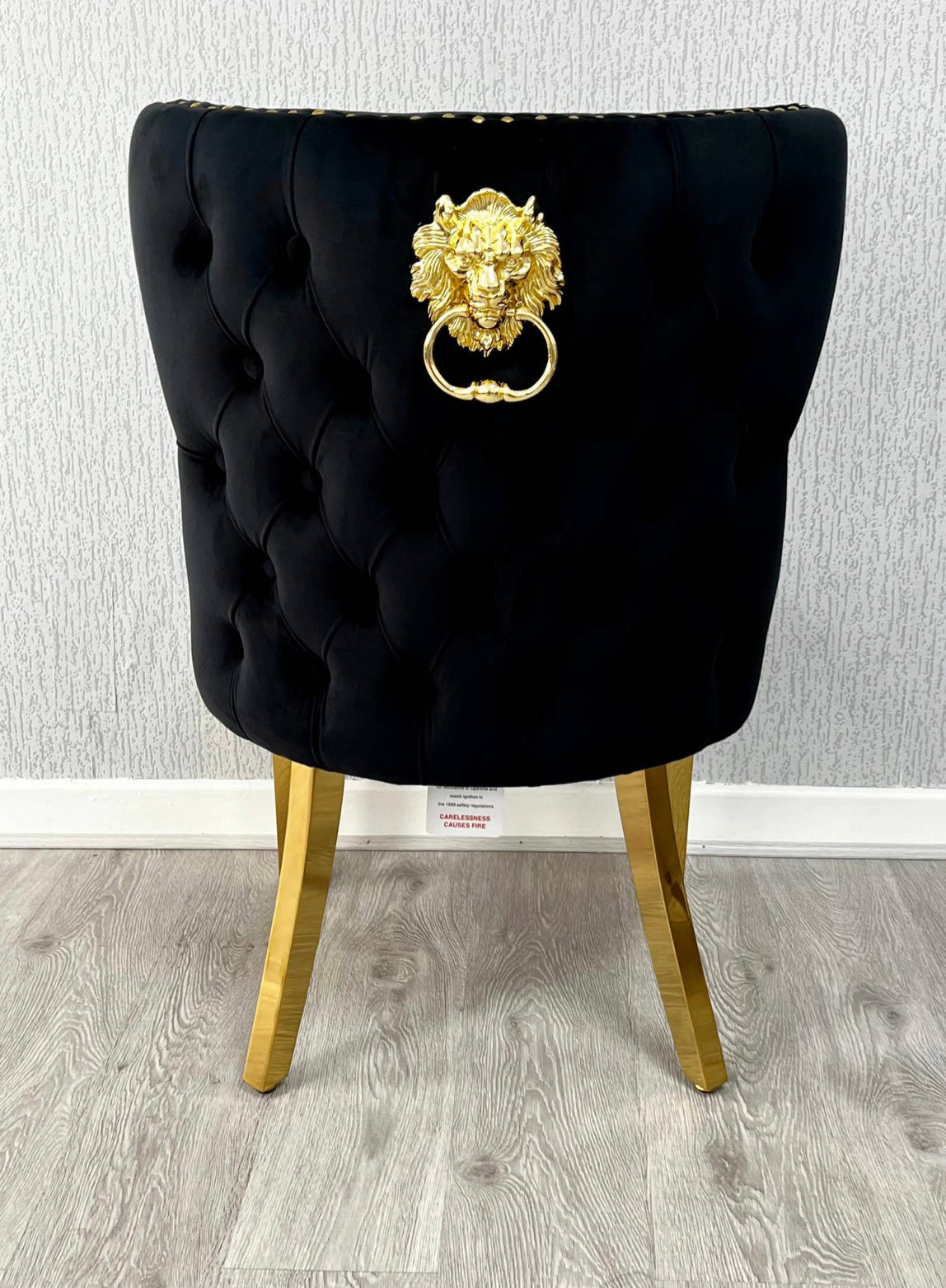 2M Monaco Gold Dining Table