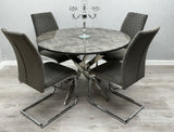 Tokyo Round Dining Set + Table & 4 Chairs