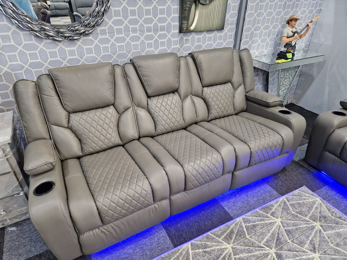 Roma Electric Recliner 3 Seater sofa +  Electric Recliner 2 Seater Genuine Leather