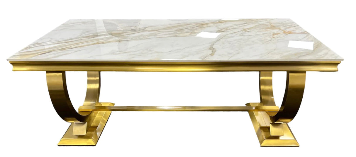 Chelsea 1.8M Gold Dining Table