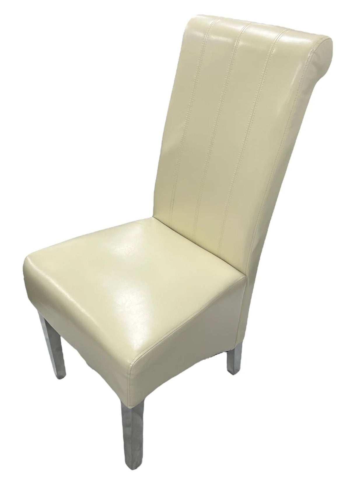Ariel Marble Dining Table Light Grey   With Emma Dark Grey Chairs
