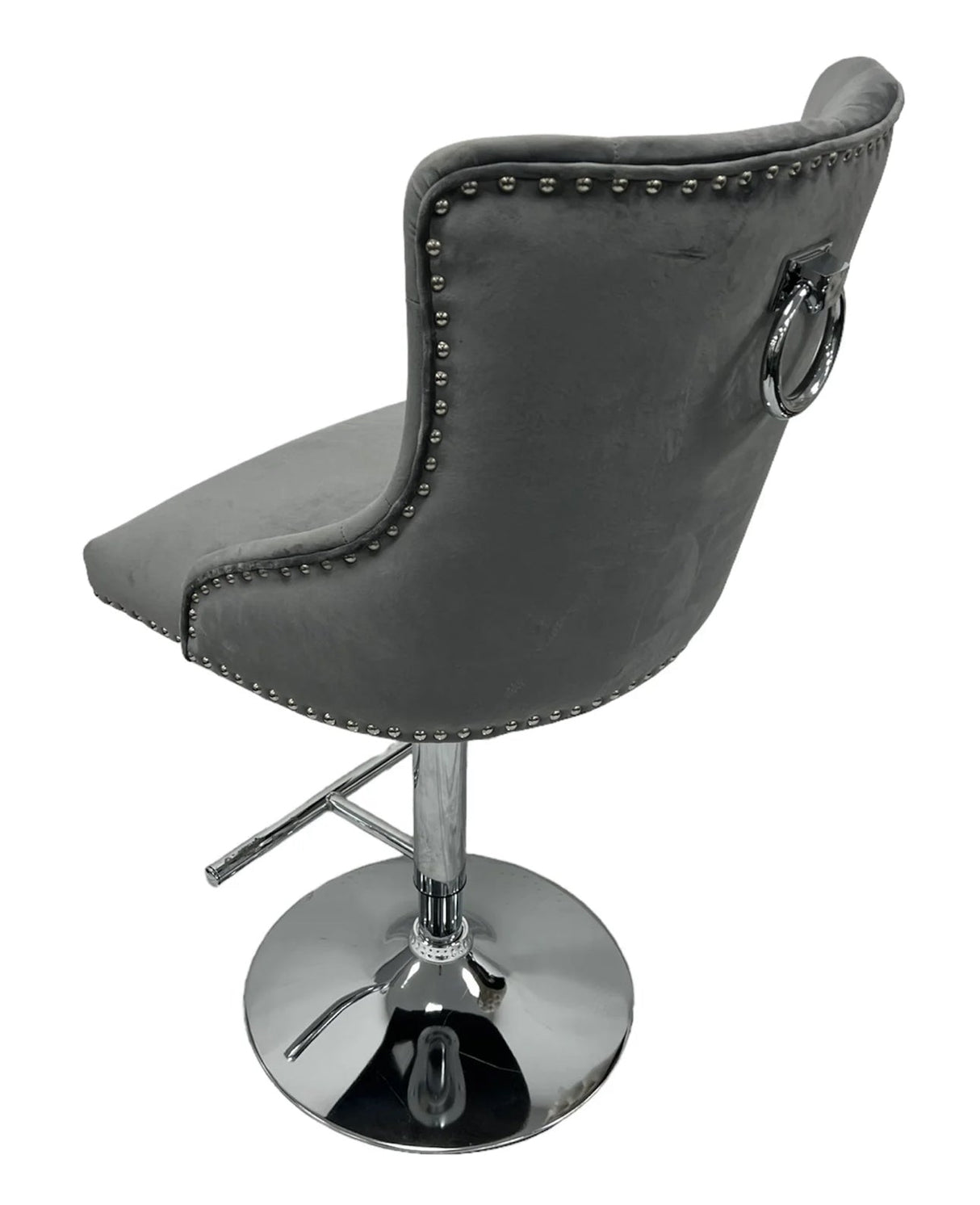 Valencia Bar Stool Ring Knocker Dark Grey