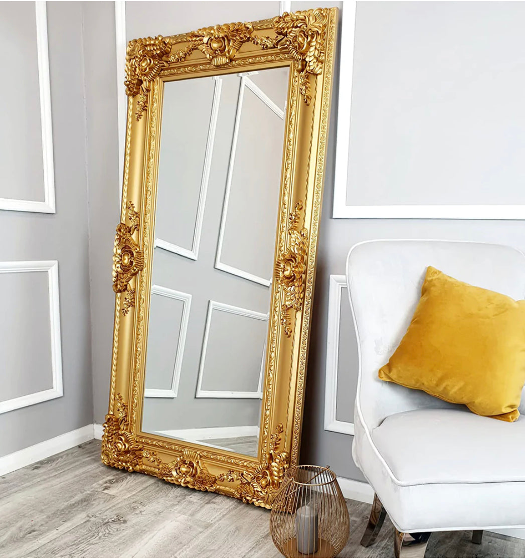 Roma Bevel Mirror in Gold