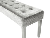 Majestic Silver Bench Match With Majestic & Valentino Chairs