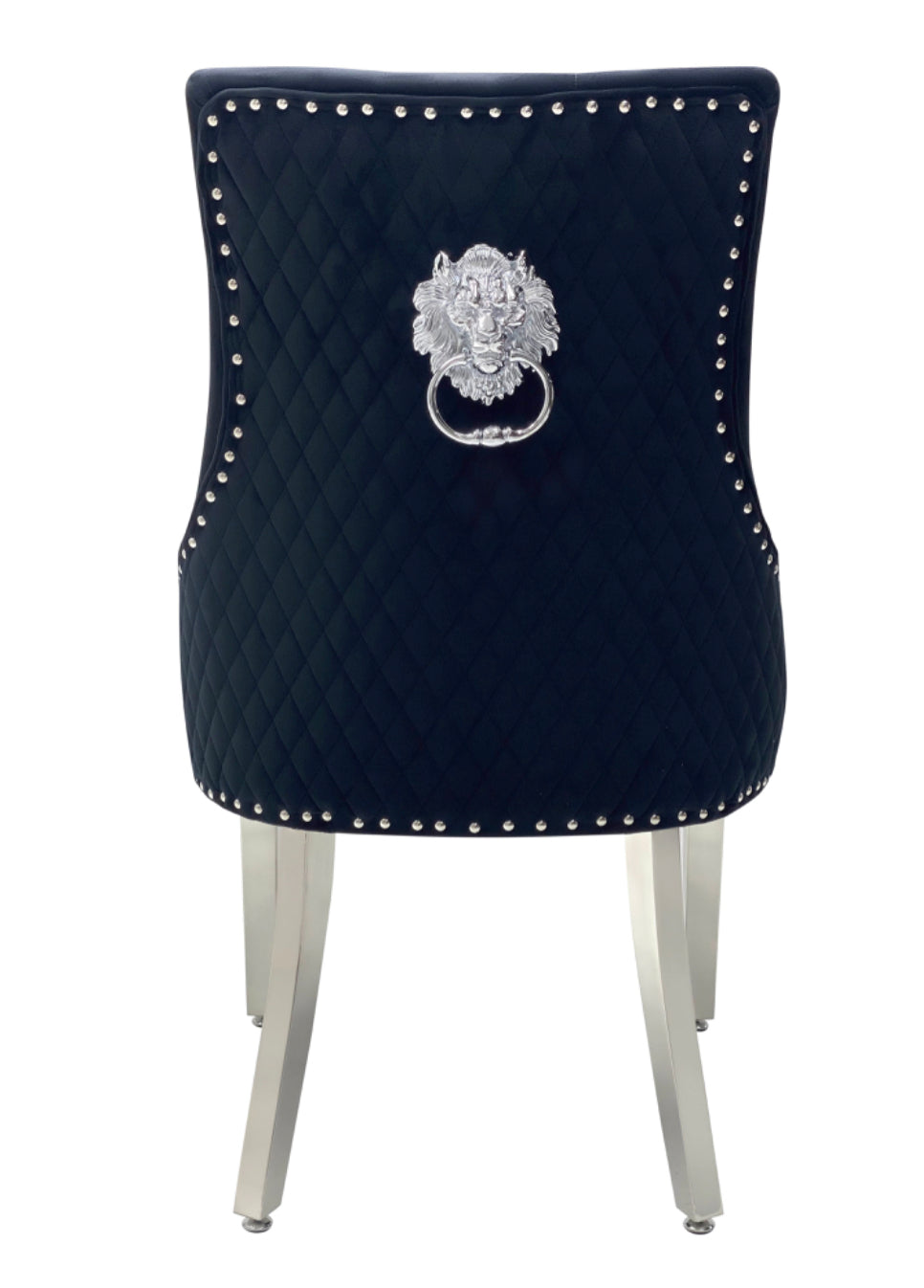 Majestic Black Lion Knocker Chair