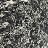 Louis 1.8m  Marble Dining Table Light Grey  With Valentino Chairs Lion Knocker Black