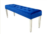 Majestic Blue Bench Match With Sofia - Majestic & Valentino Chairs