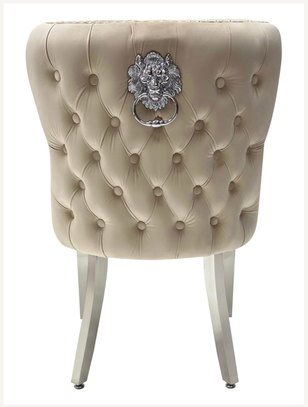Louise marble Dining Table 120x80cm Light Grey Table With 4 Valentino Dark Grey Lion Knocker Chairs