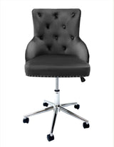 Majestic Dark Grey Lion Knocker Office Chair