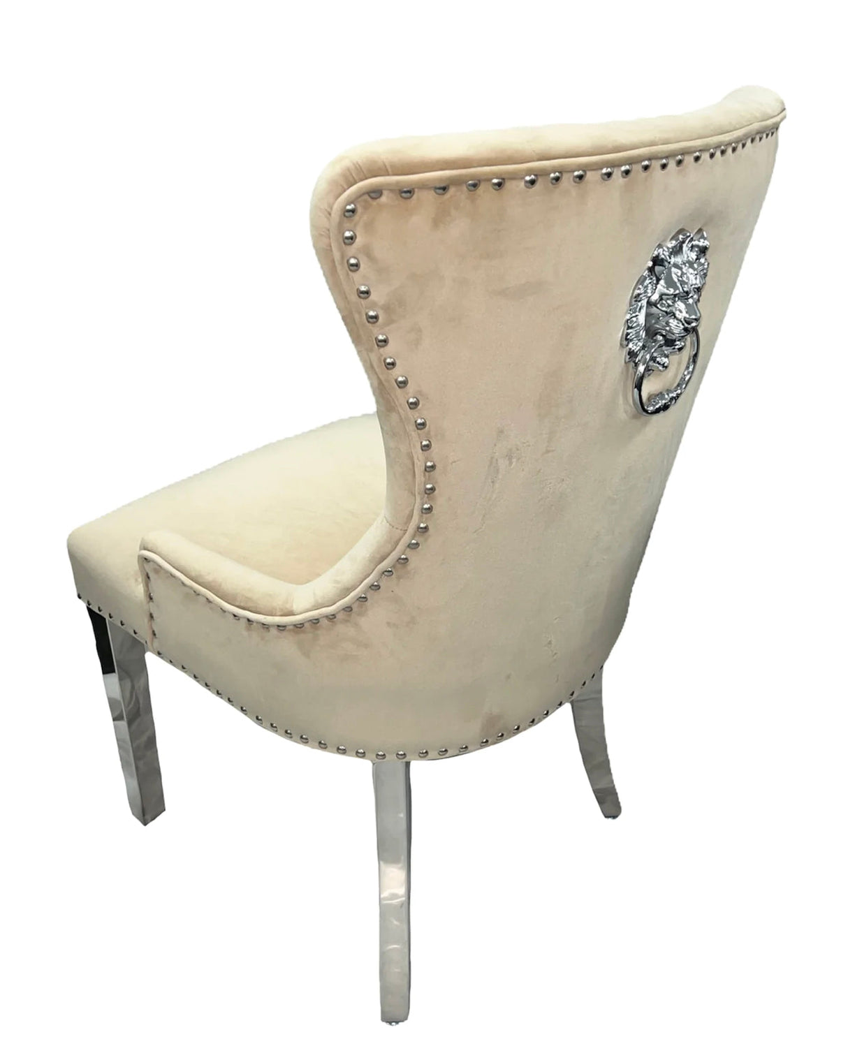 Chelsea Mink Lion Knocker Chair