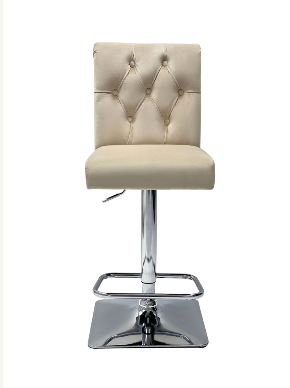 Sofia Mink Lion Knocker Bar Stool Match With Sofia & Majestic Chairs