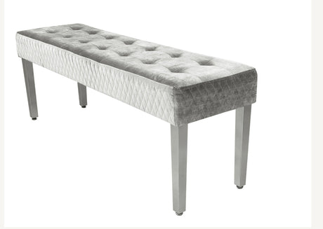 Majestic Silver Bench Match With Majestic & Valentino Chairs