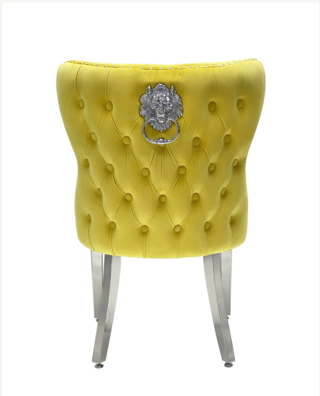 Marble Round Table Light Grey Chelsea 130cmx130cm  With Silver Valentino lion knocker Chairs