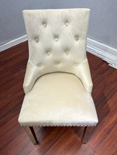 Valencia Mink Ring Knocker Chair