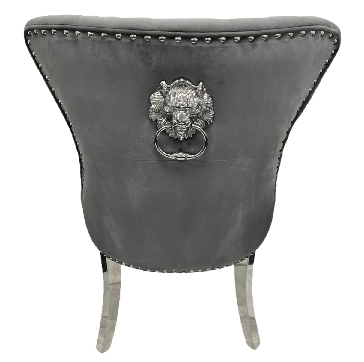 Chelsea Dark Grey Lion Knocker Chair