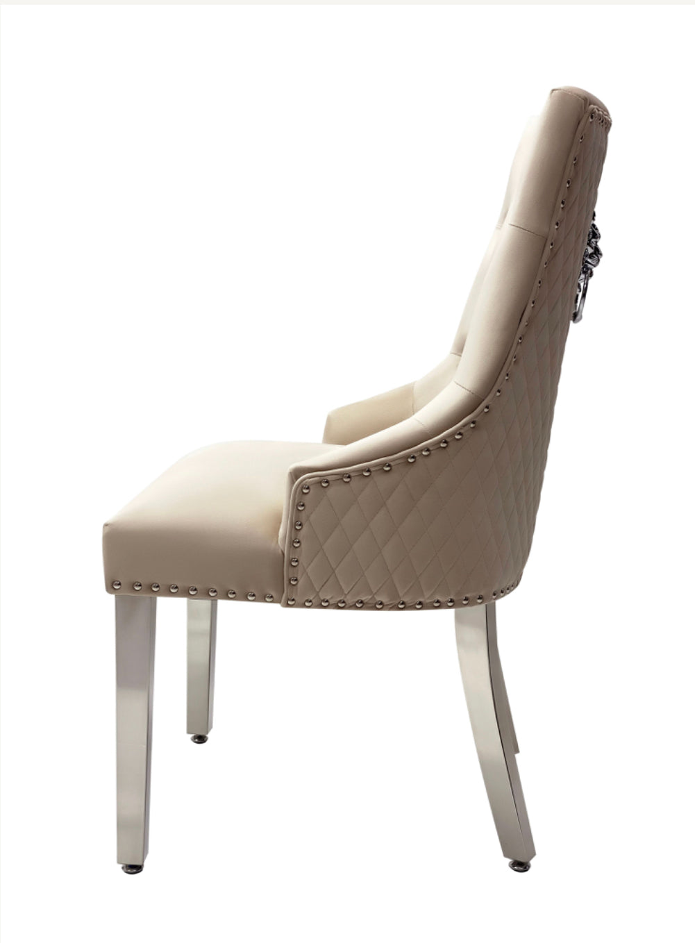 Majestic Mink Lion Knocker Chair