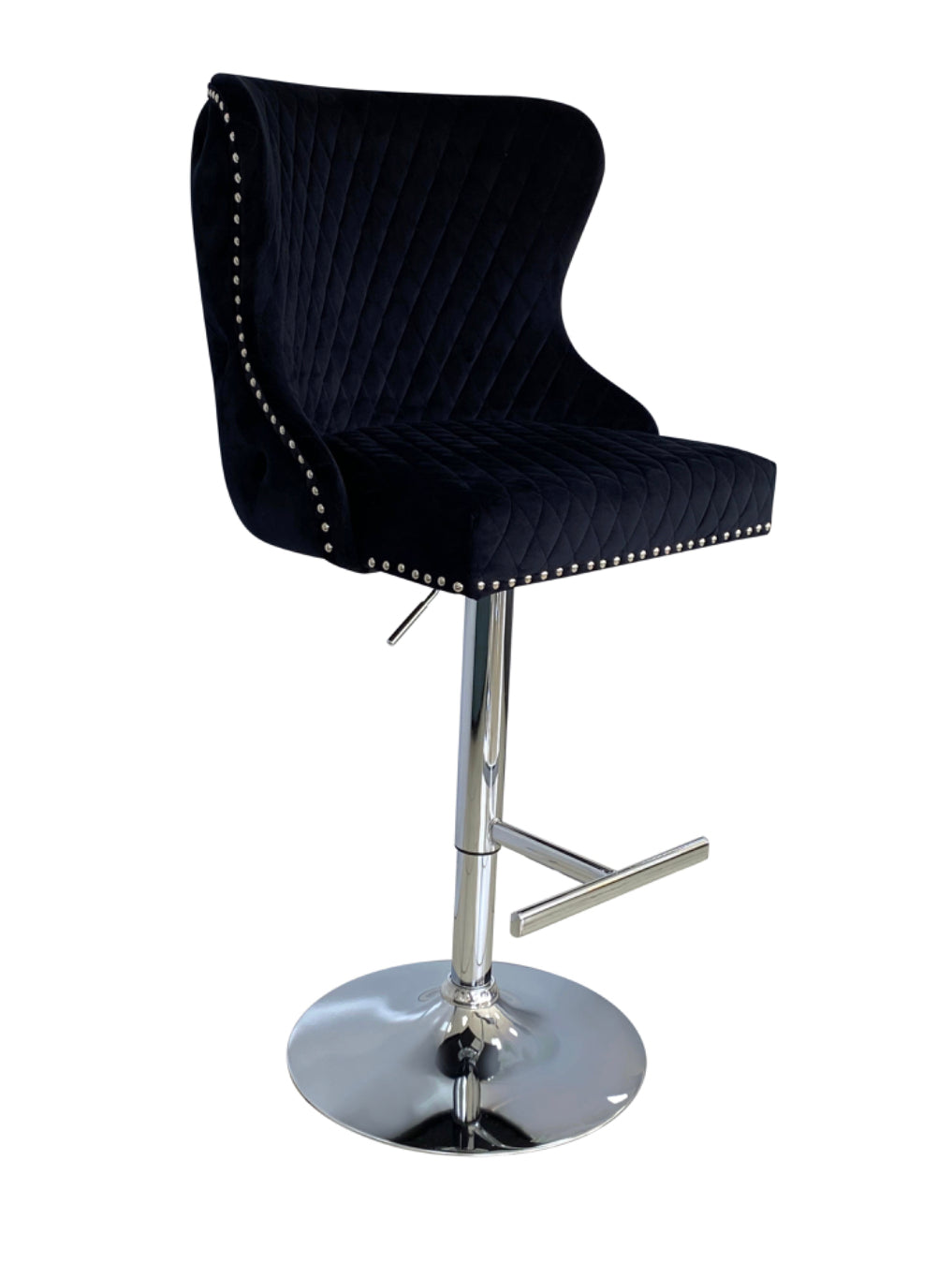 Valentino Black Lion Knocker Bar Stool