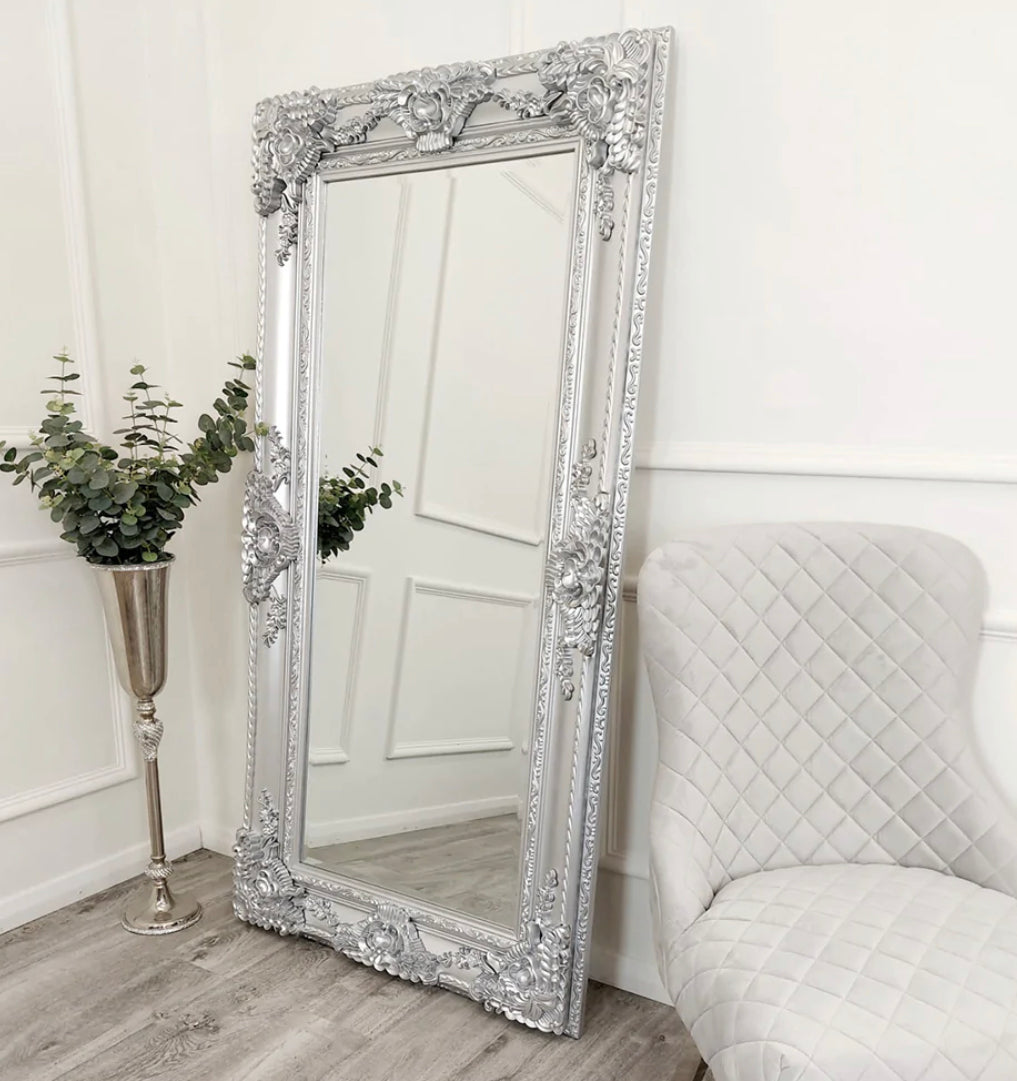 Roma Bevel Mirror in Silver
