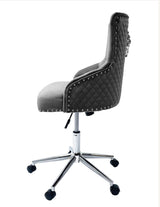 Majestic Dark Grey Lion Knocker Office Chair