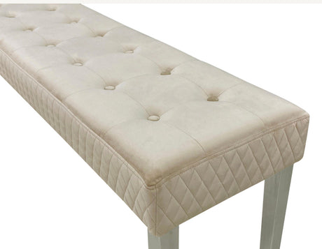 Majestic Mink Bench Match With Sofia- Majestic & Valentino Chairs