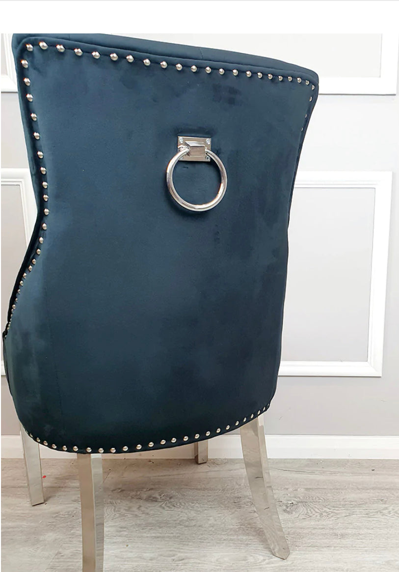 Valencia Black Ring Knocker Chair