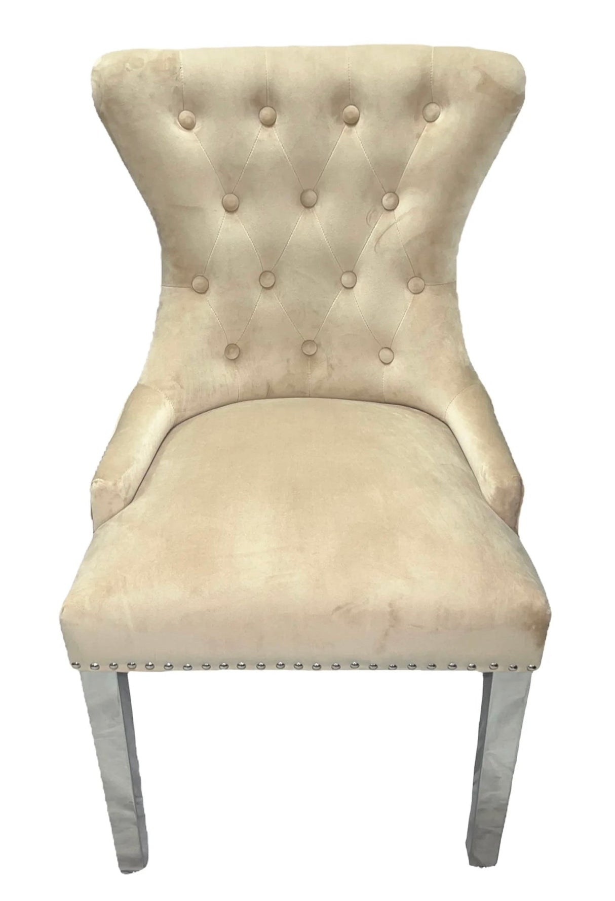 Chelsea Mink Lion Knocker Chair