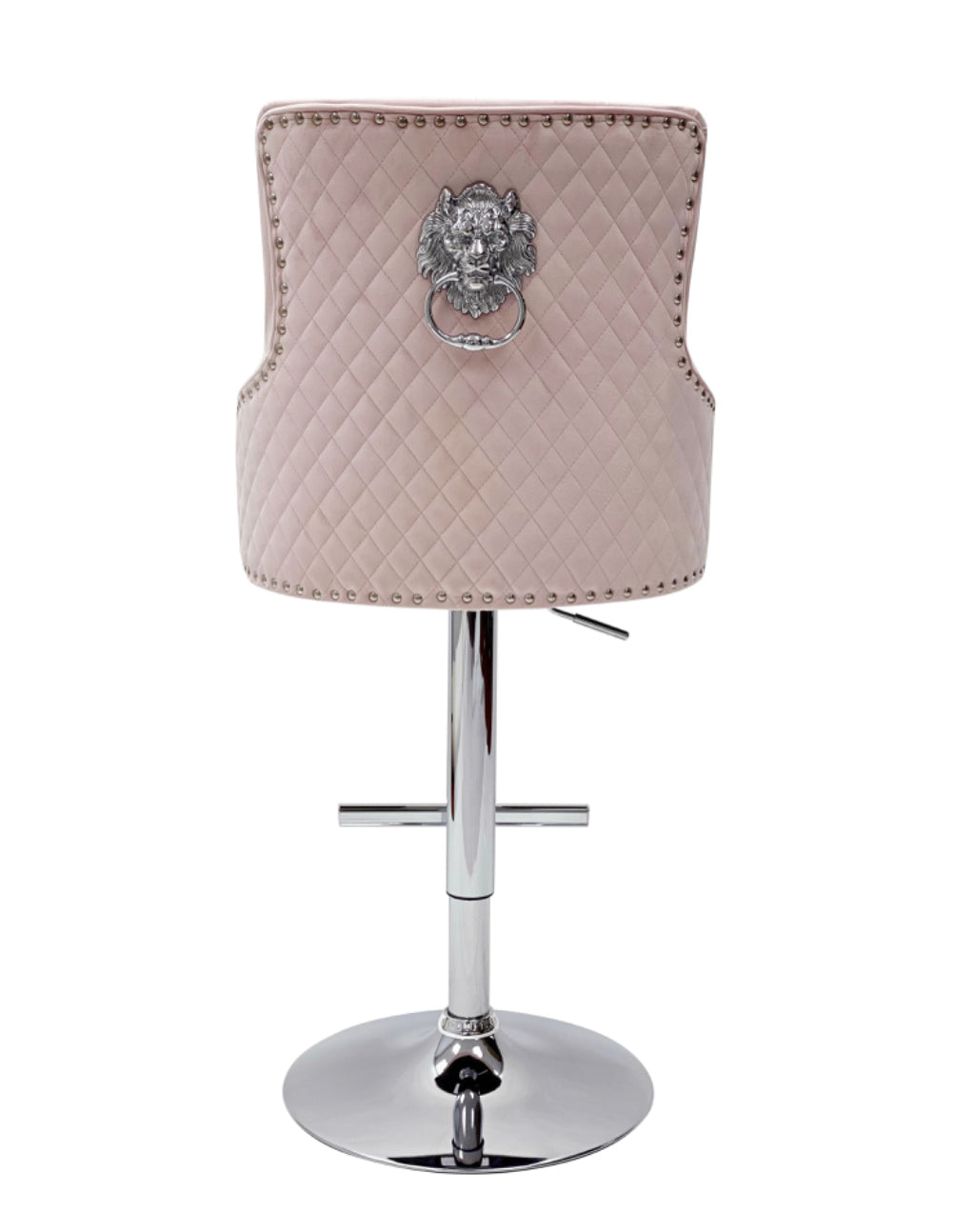 Majestic Pink Lion Knocker Bar Stool