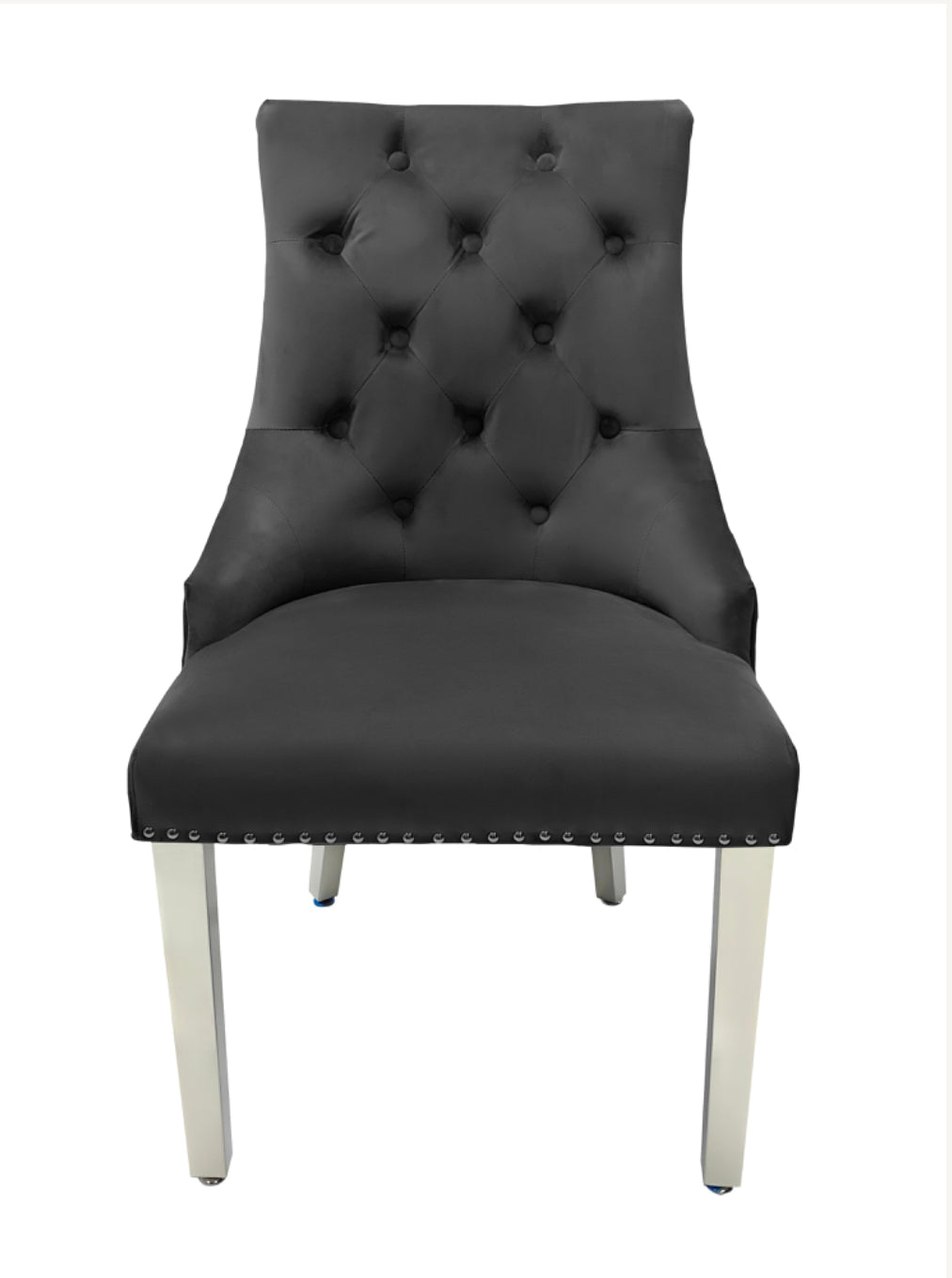 Majestic Dark Grey Lion Knocker Chair